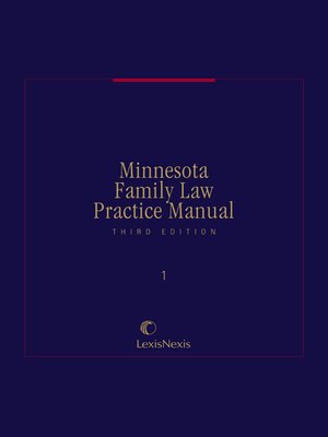cover image of Minnesota Family Law Practice Manual